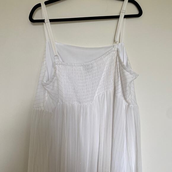 Torrid Dress Womens 3X Maxi Chiffon Tiered Midi Flowy Boho Cottage Minimalist - Picture 8 of 11